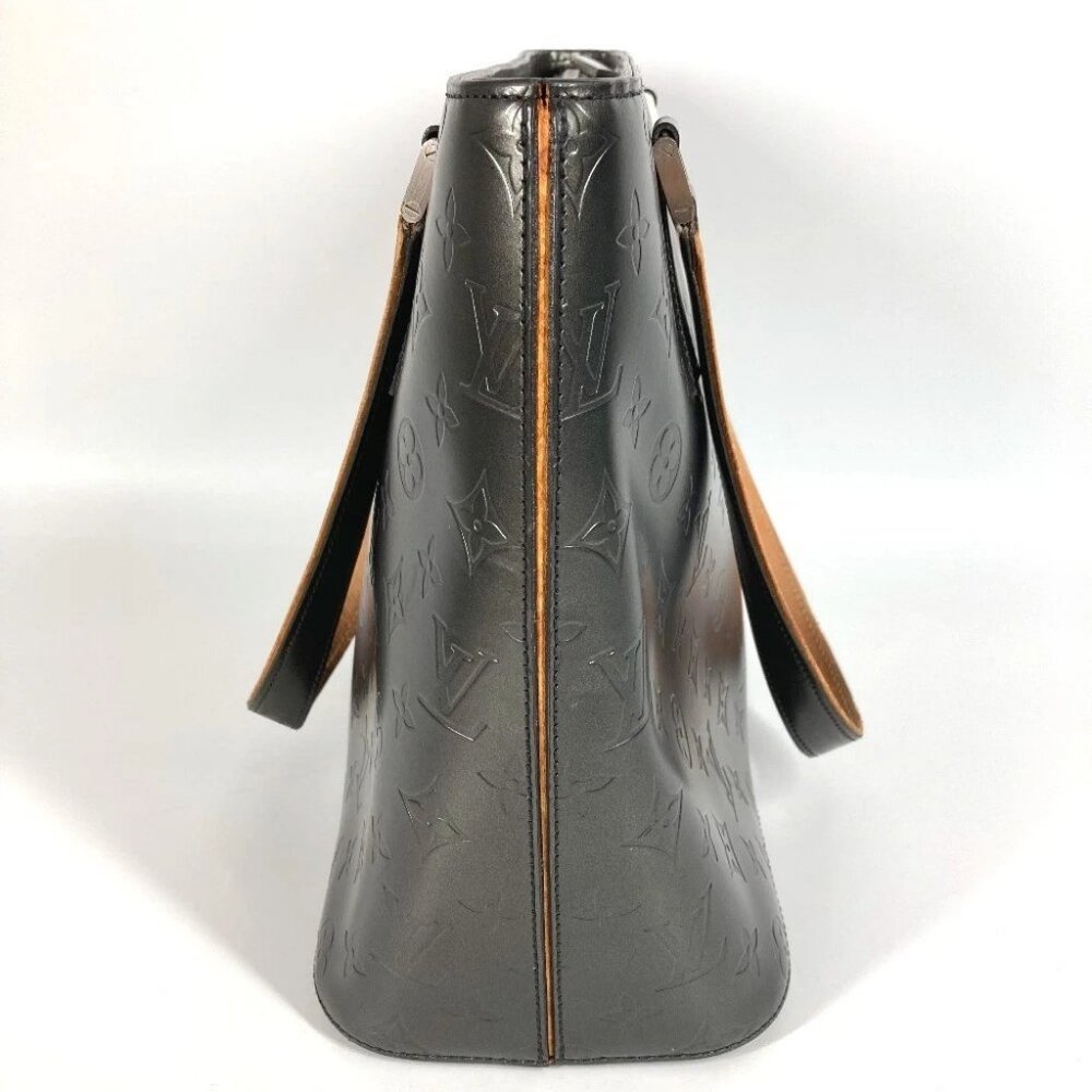 LOUIS VUITTON M55112 Stockton Tote Bag Shoulder Bag Monogram matte leather Black - Picture 3 of 15